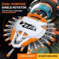 Kiddla Rotating Shield Foam Dart Launcher – 30-Dart Target Set