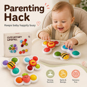 Kiddla Suction Cup Spinner & Pop-It Toy Set