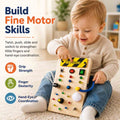 Kiddla Montessori Wooden LED Light Busy Board
