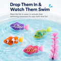 Kiddla Water-Activated Light-Up Swimming Fish Bath Toy Set