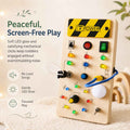 Kiddla Montessori Wooden LED Light Busy Board