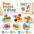 Kiddla Suction Cup Spinner & Pop-It Toy Set
