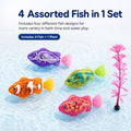 Kiddla Water-Activated Light-Up Swimming Fish Bath Toy Set