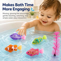 Kiddla Water-Activated Light-Up Swimming Fish Bath Toy Set