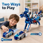 Kiddla 2-in-1 Magnetic Collision Transforming Car Set