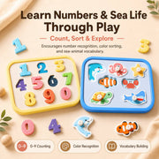Kiddla Montessori Silicone Peg Puzzle Board