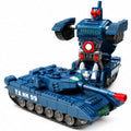 Blue Kiddla automatic transforming tank robot toy